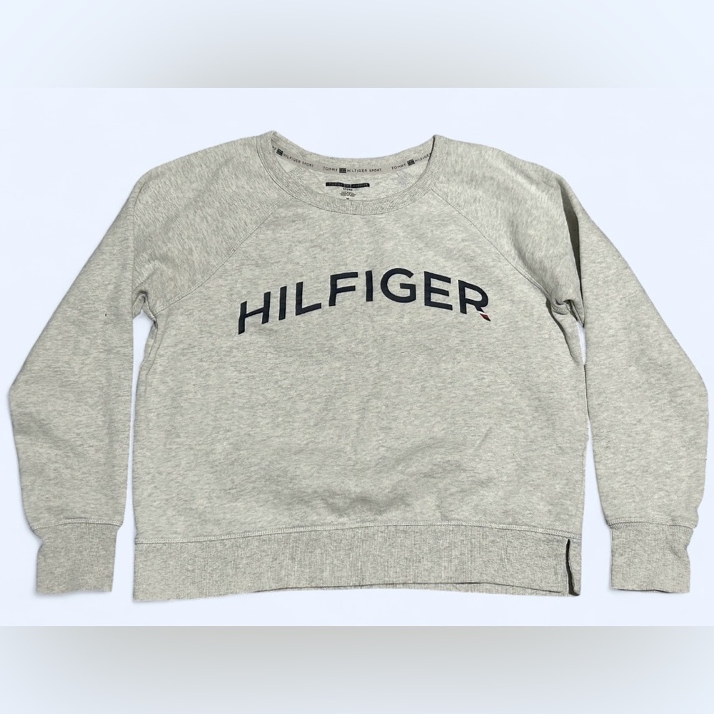 Tommy Hilfiger Sport Women’s Gray Logo Sweatshirt - Size Medium